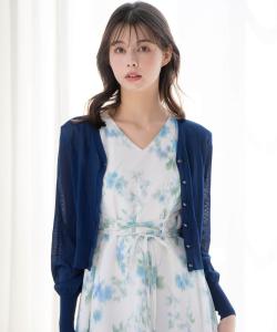 Простой вязаный кардиган Noela, цвет Navy