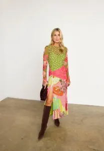 Платье макси «далия» Never Fully Dressed, Multi-Coloured