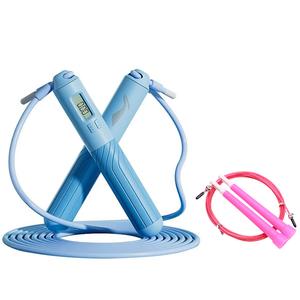 Скакалка материал троса pvc стальной трос, материал ручки abs силикон для взрослых примерно 2,8 м LINING, розовый