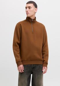Толстовка Jack & Jones JJEBRADLEY HALF ZIP, Monks Robe/Brown