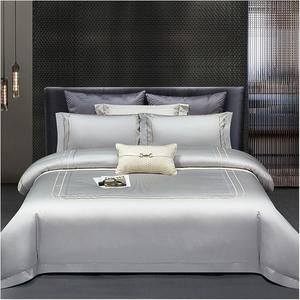 YIZUFU Комплект постельного белья из египетского хлопка 100% 1200 нитей серебристый Silver