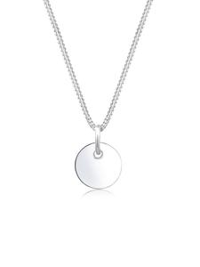 Elli Колье из серебра 925 пробы: круг, геометрический узор, диск из серебра