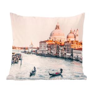 Декоративная подушка MuchoWow, диванная подушка, декоративная подушка для гостиной, 60 х 60 см, восход солнца в Венеции - чехол на подушку - хлопчатобумажная ткань - декоративные наволочки, мультиколор