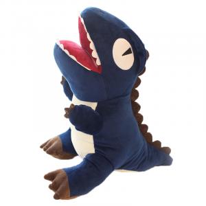 Мягкая игрушка милый мультяшный динозаврик теплые ручки плюшевая кукла высота 48см MENGMENGBUNNY, синий