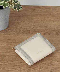 Компактный складной кошелек с переключаемой рамкой Mono Comme Ca, цвет Off-White X Gray