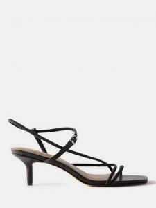 Босоножки-лодочки на тонких ремешках Mint Velvet, Black