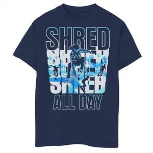 Футболка Fifth Sun Shred All Day с графическим рисунком для мальчиков 8–20 лет, темно-синий
