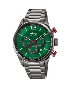 Мужские часы 18686/4 Chrono из черной стали LOTUS, черный