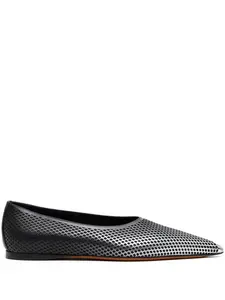 Сетчатые балетки с эффектом деграде Alaïa, серебяный