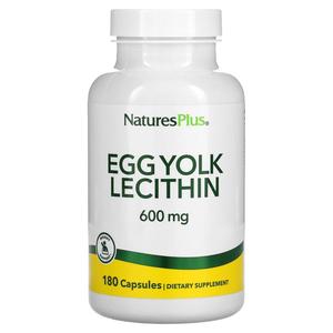 Nature's Plus Egg Yolk Lecithin 600 mg 90 Vegetarian Capsules