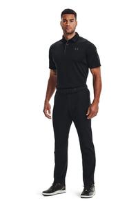 Темно- рубашка-поло из технического гольфа Under Armour, черный