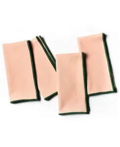 Набор салфеток с цветными блоками от Лауры Джонсон (4 шт.) Coton Colors, Blush And Pine