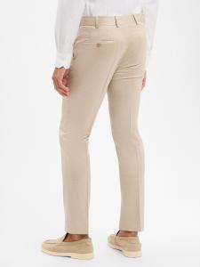 WILVORST Брюки slim fit со складками в бежевом цвете