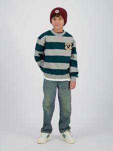 Vingino Толстовка "Nikos" бирюзово-серого цвета