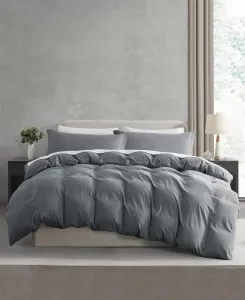 Ультрамягкий предварительно выстиранный комплект постельного белья из 2 предметов, размер Twin/Twin XL Nestl, серый