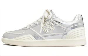 TORY BURCH Женские серебристые скейтерские кеды Low top