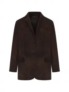 Кожаная куртка с клапаном Salvatore Santoro, коричневый