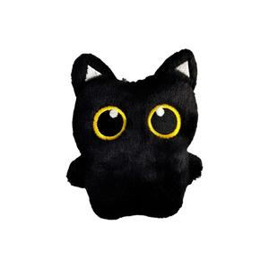 Nodding Bud Bug Милый ангельский демон черный угольный шарик котенок мягкая и очаровательная черная кошка кукла плюшевый кулон 8см высота