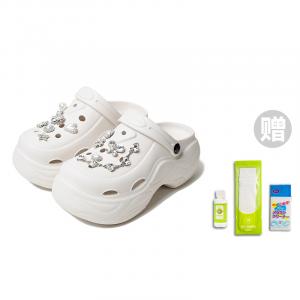 BY GERLI Клоги женские Alice's Dream-Obsidian Black с комплектом для стирки и ухода из трёх предметов, цвет Alice's Dream-Obsidian Black (Includes Laundry & Care Three-Piece Set)