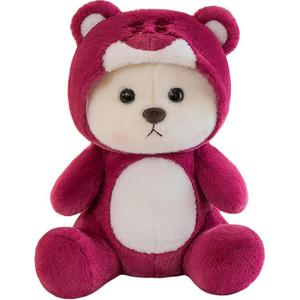 Плюшевая кукла Transformation Strawberry Bear, высота 28см/40см/50см/65см IDOR, красный