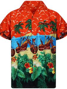 Рубашка King Kameha Bike, оранжевый