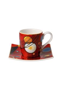 Чашка для эспрессо Василий Кандинский - Тяжелый красный Goebel, schweres rot
