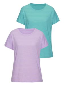 Футболка сиреневого и бирюзового цветов Vivance