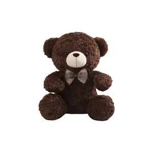 Плюшевый мишка Bow Tie, плюшевая кукла Hug Bear Warrior, высота 60см/35см/50см Love of wormwood, темно-коричневый