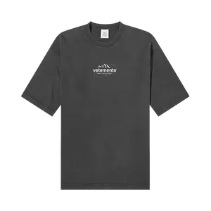 Футболка Vetements Spring Water Logo 'Black', черный