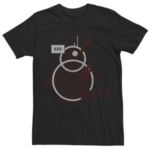 Мужская футболка с рисунком BB-8 Linear Star Wars