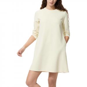 Женское платье с длинным рукавом UNIQLO, айвори