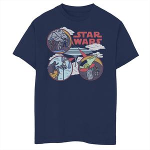 Футболка с изображением пузырьков и портретом «Звездные войны: Битвы на Беспине» для мальчиков 8–20 лет Licensed Character