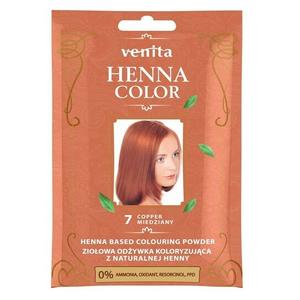 Кондиционер-краситель, саше, 7 Медь, 30 г Venita, Henna Color