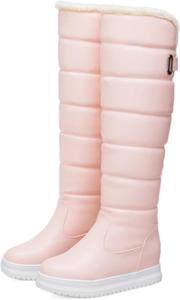 Женские кожаные вязаные ботильоны на высоком блочном каблуке с закрытым острым носком, декоративной пряжкой, теплыми носками, короткие ботинки на одну ногу, подходят для офиса, бизнес-мероприятий и вечеринок NEGYANME, Pinks