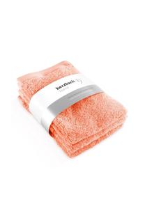 Набор полотенец Herzbach Home Pura, 3 штуки, 30x50 см, коралловый