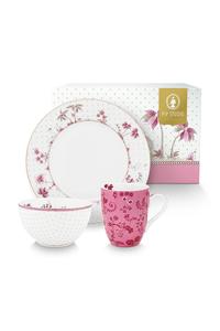 Набор для завтрака Jolie Pink из 3-х продуктов Pip Studio, белый