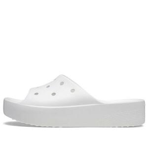 Тапочки classic platform sandals Crocs, белый