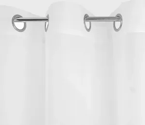 Рулонная штора HOMLA B2 ESSENTIALS SWISS VOAL RINGS белая 300x250 см Homla