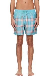 Плавки в синюю градиентную клетку Burberry, Atom Blue