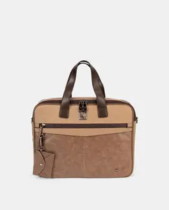 Портфель с передним карманом Pepe Moll, светло-коричневый