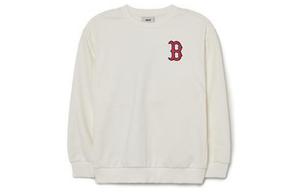 MLB Детская повседневная толстовка с круглым вырезом и вышитым логотипом бренда ivory