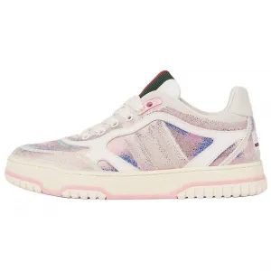 GUCCI Re Web низкие скейтборд кроссовки женские pink