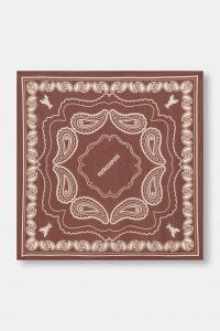 Шарф с шелком Patrizia Pepe, коричневый