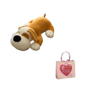 Плюшевая кукла милый щенок высота 28cm/40cm/50cm AZLCL, коричневый