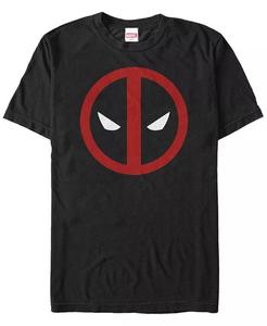 Футболка с коротким рукавом для мужчин Marvel Deadpool Mask Classic Big Face Fifth Sun, черный
