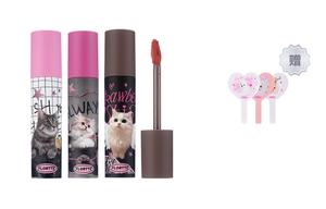 Красивая помада-тинт Amelia Milk Cake Velour, легко растушевывается, 2,3 г*3 FLORTTE