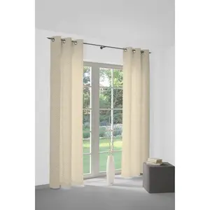 Штора Telfort с люверсами, 1 шт. Wirth, золотой