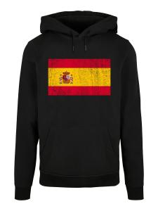 Толстовка F4NT4STIC Spain Spanien Flagge distressed, черный