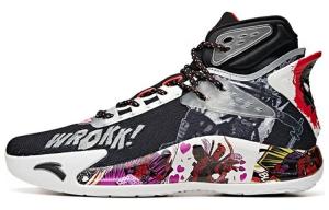 Баскетбольные кроссовки Marvel X KT5 мужские высокие черные/белые/красные Anta