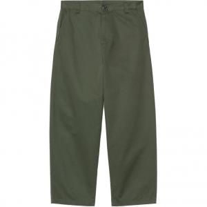 Хлопковые брюки Carhartt WIP, зеленый